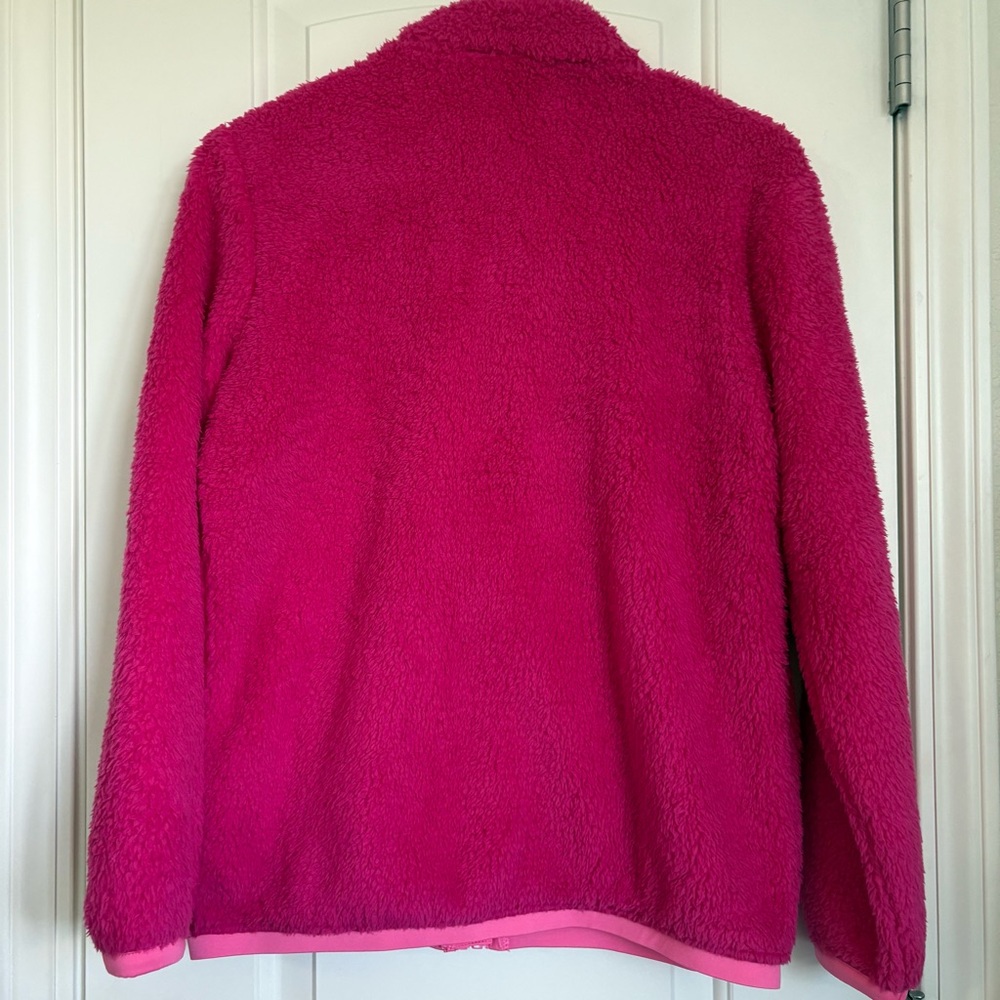 Ideology Girls Hot Pink Sherpa Zip Up Jacket NWT - Size XL - Picture 7 of 8